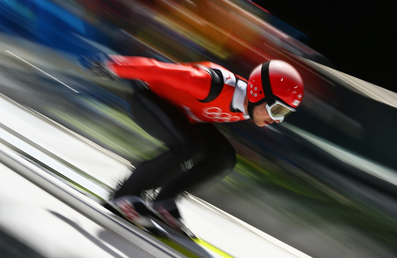 Illustration for article titled Olympic Ski Jumping Makes For Some Cool And Trippy Photos